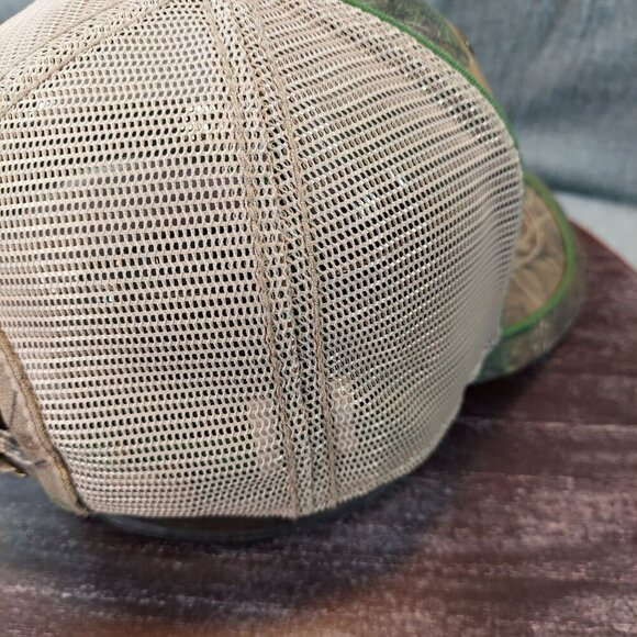 John Deere Camo Trucker Hat W/ Mesh Back Adjustable Strap Unisex Outdoor Cap - Picture 6 of 11